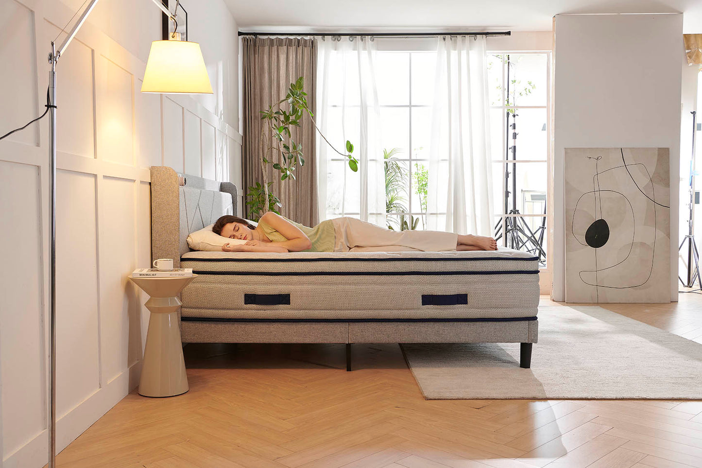 Nisien 10 /12 inch Mattress, Cooling Gel Memory Foam Hybrid Mattress in a box, Queen, Medium,Euro Top