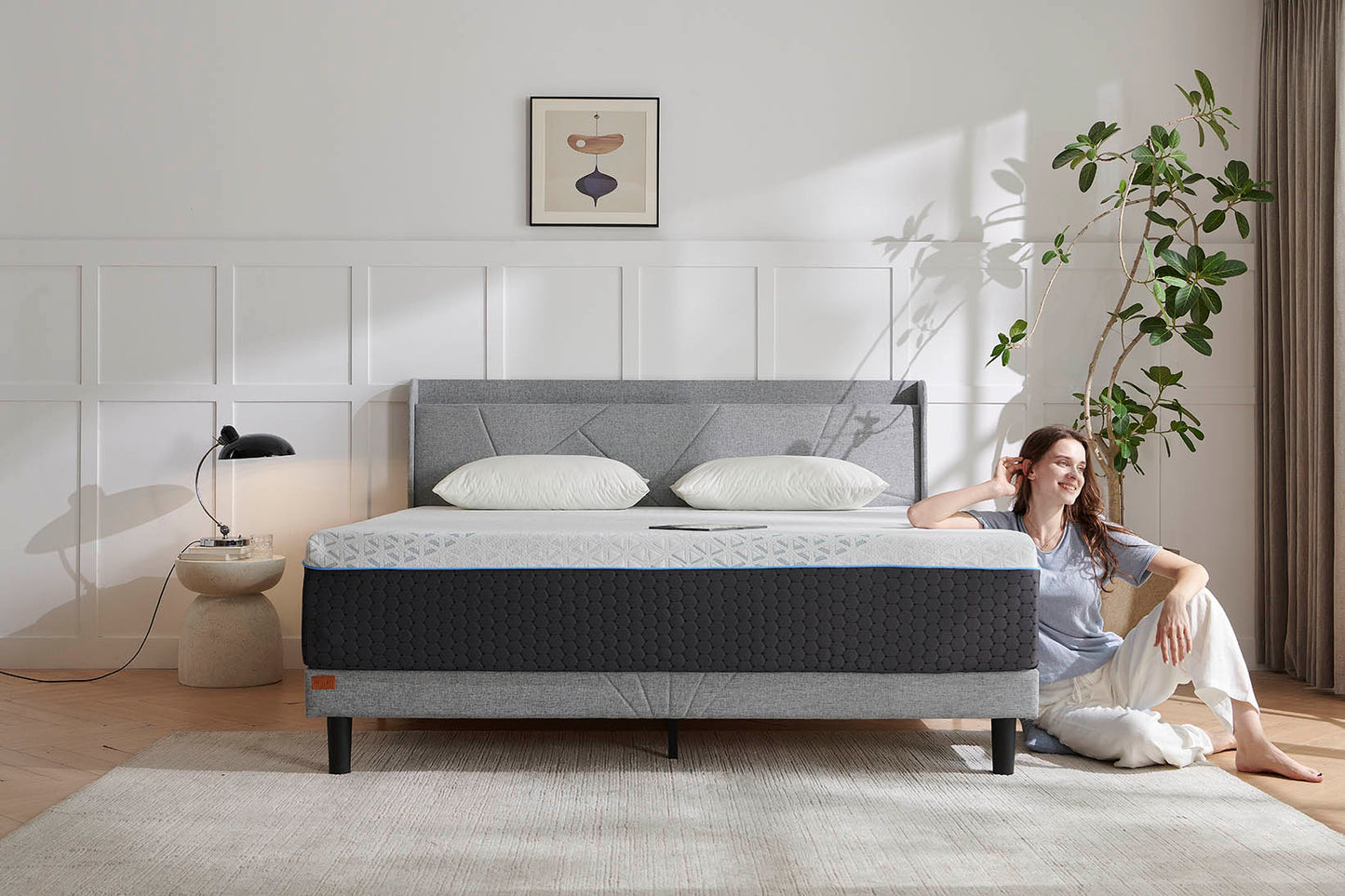 12/14 inch Memory Foam Mattress for Back Pain, Cooling Copper Gel Bed in a Box, Foam Made in USA, CertiPUR-US Certified, Therapeutic Medium Firm