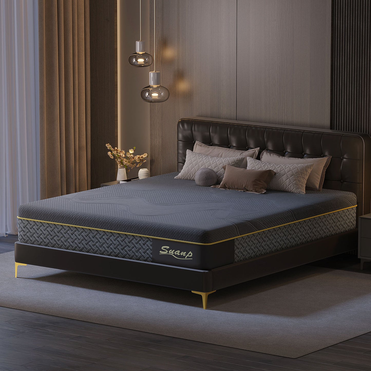 SUANP Mattress, 10 Inch Gel Memory Foam Mattress in a Box, Plush Comfort Twin Size Mattress for Motion Isolation & Pressure Relief