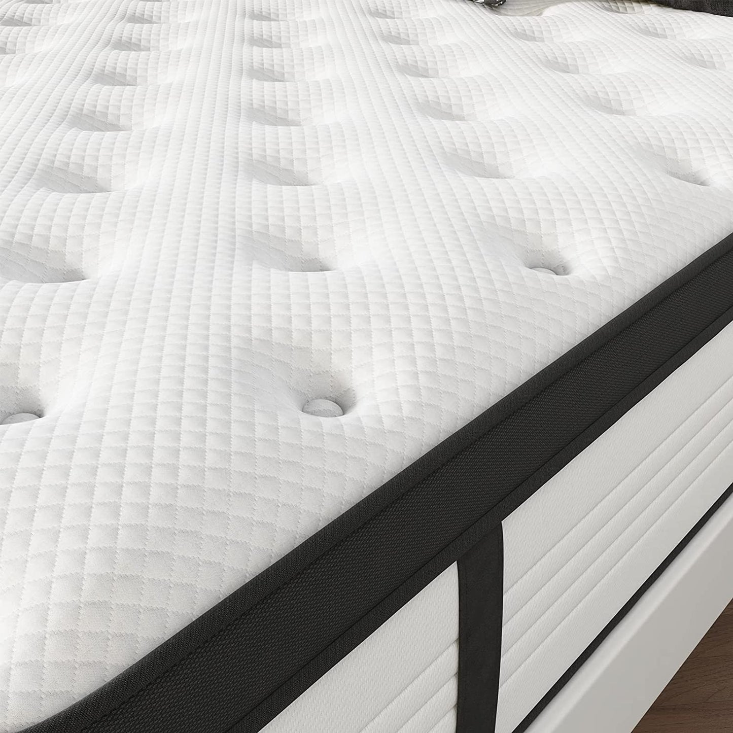 11 Inch Hybrid Gel Memory Foam Mattress in a Box, Individually Wrapped Pocket Coil Innerspring for Pressure Relief&Cooler Sleeping,CertiPUR-US Certified |10-Year Support