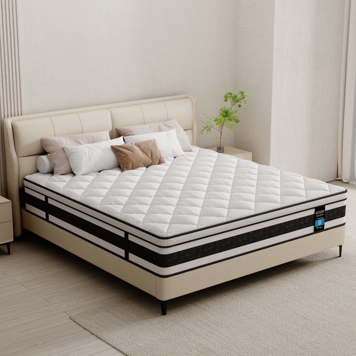 Twin XL Mattress 11 Inch Innerspring Multilayer Hybrid XL Twin Mattress - Ergonomic Design with Memory Foam and Pocket Spring Mattress Twin XL Size - Box Top Series Medium Firm Feel