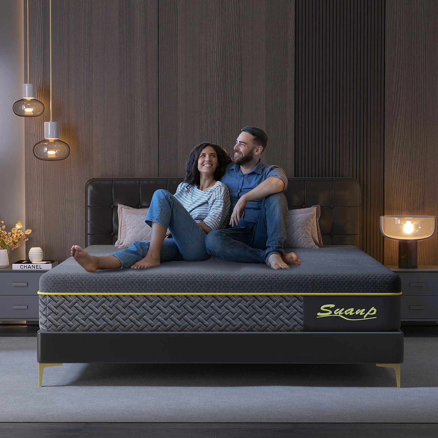 SUANP  Mattress, 10 Inch Gel Memory Foam Mattress in a Box, Plush Comfort Twin Size Mattress for Motion Isolation & Pressure Relief