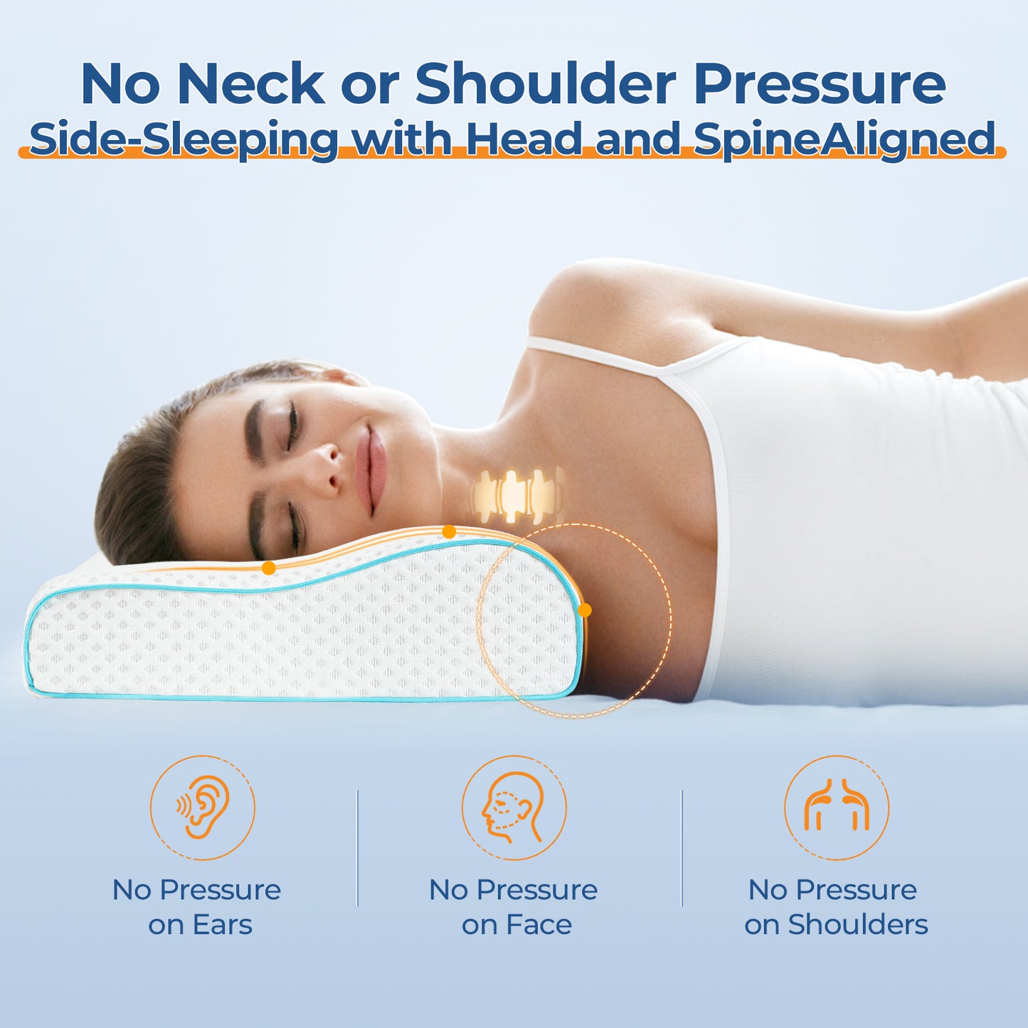 Best Orthopaedic Memory Foam Cervical Pillow Ergonomic Neck