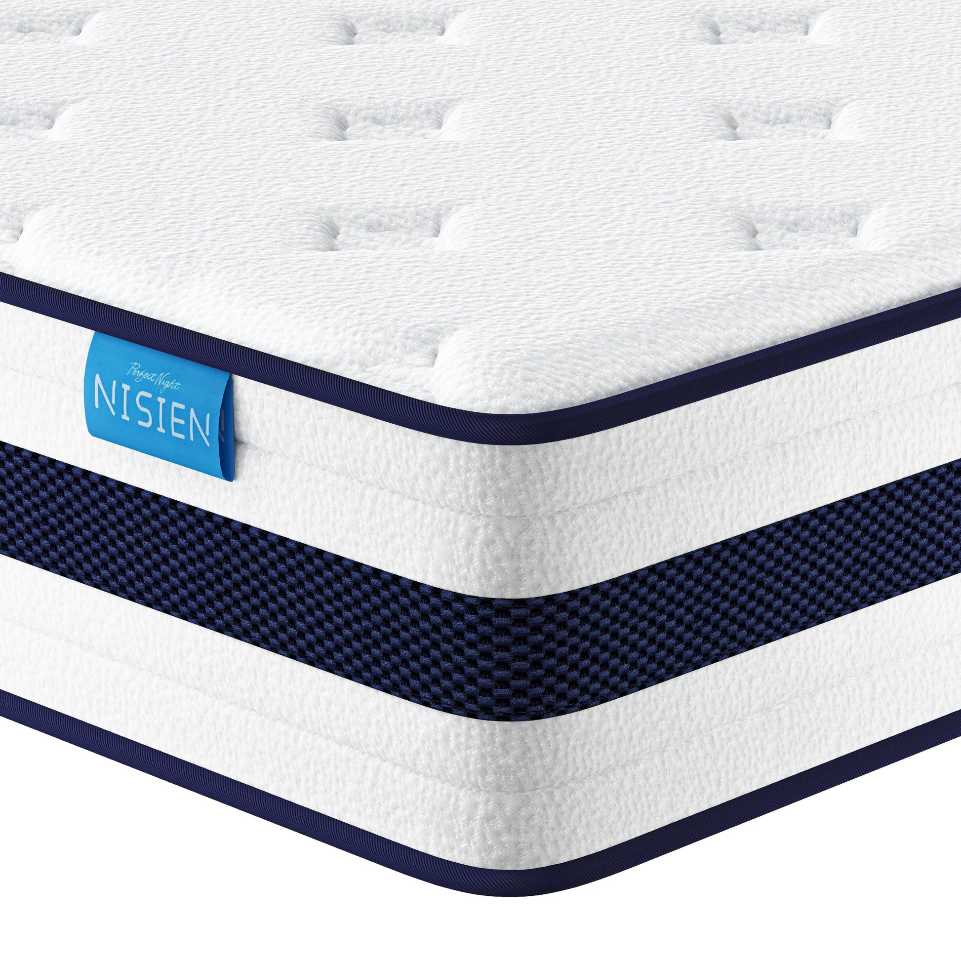 Queen Mattress,Nisien 12 Inch Hybrid Mattress in a Box, Gel Memory Foam  Mattress,Individually Wrapped Pocket Coils Innerspring Mattress, Support 